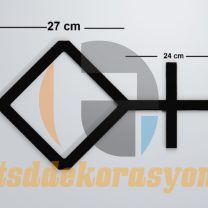 Tsd Dekorasyon 3D duvar panelleri 51 x 27 cm 3 Adet Boyasız Siyah Plus